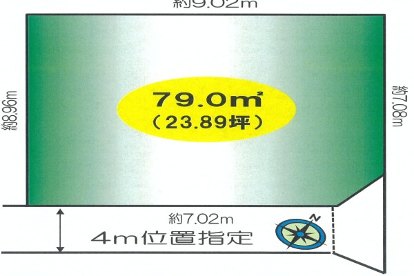◆建築条件なし・売地